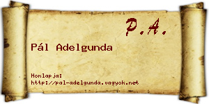 Pál Adelgunda névjegykártya