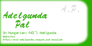 adelgunda pal business card